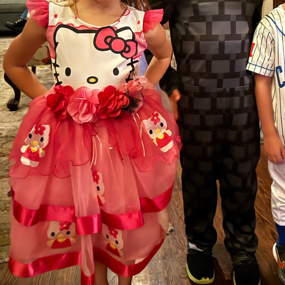 Custom Hello Kitty Kids Costume / Party Dress Girls Small 6-8
